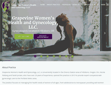 Tablet Screenshot of grapevinewomenshealth.com